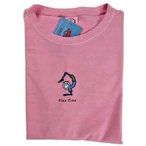 Life is Good Flex Time Pink Short Sleeve T-shirt Women's Size Extra Large NWT